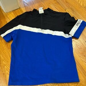 Vintage Speedo athletic biking shirt boy size XL